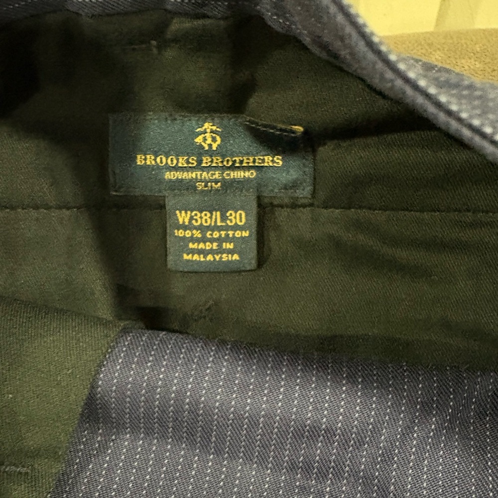 Brooks Brothers Men's Navy Pinstripe Dress Pants